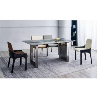 Leon-Sintered-Stone-Dining-Table-with-Silver-Stainless-Steel-Leg-Pre-Order-4-8-weeks-Delivery-Leon-S